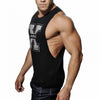 New Men's Vivid Gym Tank Tops Low Cut Armholes Vest Sexy Men's Tank Xman Muscle Man's Fitness Sport Suit AD26