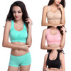 Women Sports Crop Bra Fitness Stretch Tank Seamless Racerback Breathable Tops Hot L34