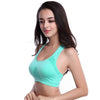 Women Sports Crop Bra Fitness Stretch Tank Seamless Racerback Breathable Tops Hot L34