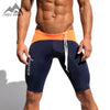 Men's Sport Shorts Elastic Waist Shorts Fitness Gym Workout Skinny Running Yoga Fight Short for Man Biker Shorts AQ12