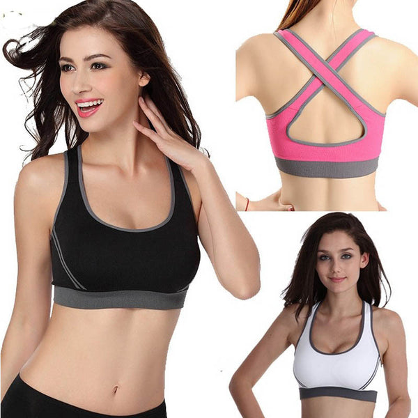 Summer Sport Top Fitness Women Crop Top Short Slim Vest Female Sports Bra With Padded Ladies Bralette Top Strappy Bra Cropped 1