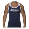 brand Athletic Slim Fitted Cotton gym shark fashion stringer Men's Tank Tops New Sexy gym-clothing Men's Fitness Sport Vest