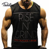 Mens Gym Bodybuilding Men Tank Top Stringer Sport Fitness Singlet Cotton Vest Clothes Golds Shirt Sleeveless GASP Muscle Hip Hop