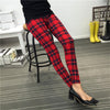 New 2016 Women Sport Pants Plaid Flowers Print Sport Fitness Leggings Women Slim Casual Leggings Cheap China Sport Leggins