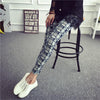 New 2016 Women Sport Pants Plaid Flowers Print Sport Fitness Leggings Women Slim Casual Leggings Cheap China Sport Leggins