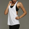 New 2016 Summer Women Ladies Sexy Loose Fitness Dry Quick Sport Tank Tops Sleeveless Cut Out Gym Halter top femme Vest Shirt Z1