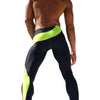 2015 New Athletic Men's Fitness Tights High Quality Aqux Men Slim Fitted Running Yogo Pants Full Length Stretch Sweatpants AQ017