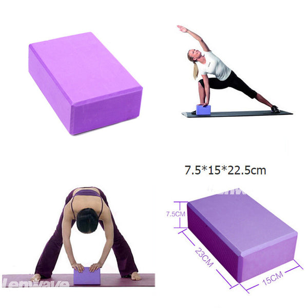 Yoga Block Foam Foaming Brick Stretch Aid Health Fitness Pilates Exercise Gym Equipment Wholesale