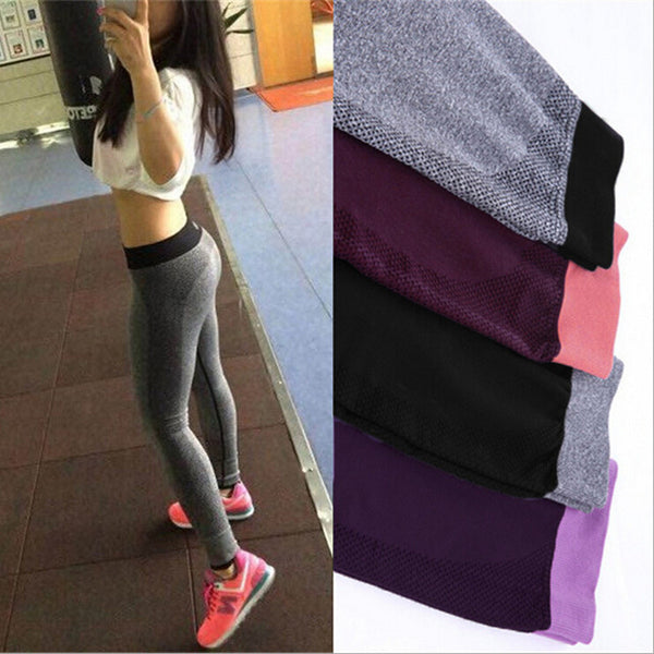 S-XL 4 Colors  Women's Sport Leggings For Yuga Running Training Bodybuilding Fitness Clothing Gym Clothes Elastic Legging 5A