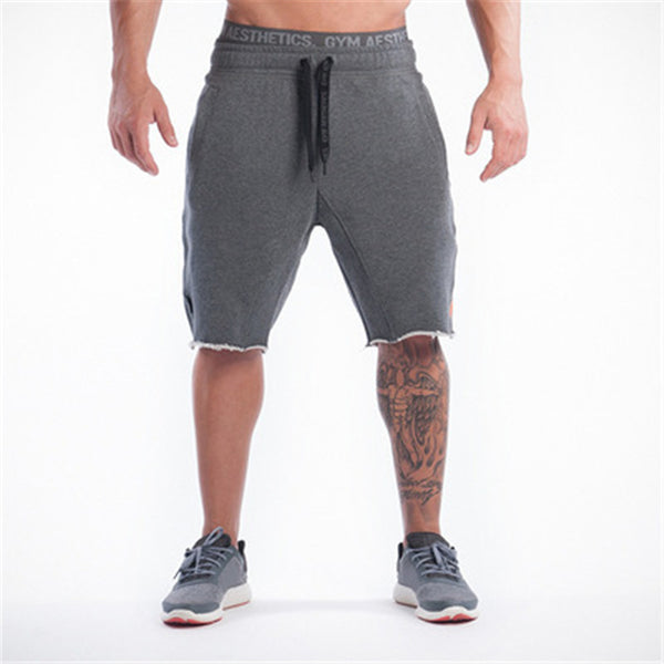 2016 New Golds Gym Clothing Mens Skinny Shorts Fitness Running Sports Shorts Men Gymshark Bodybuilding Casual Shorts black Grey