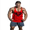 Superman gym singlet crime shirtwaist fitness equipment fitness men's gold medal stringer vest retro also jersey