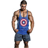 Superman gym singlet crime shirtwaist fitness equipment fitness men's gold medal stringer vest retro also jersey