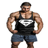 Superman gym singlet crime shirtwaist fitness equipment fitness men's gold medal stringer vest retro also jersey