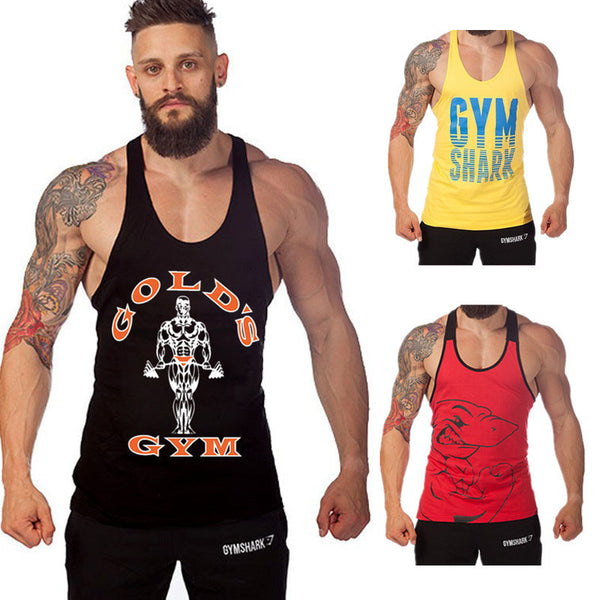 men top tank tops gym-clothing tanktop bodybuilding clothing SHIRT golds gym fitness men Singlets Muscle male gymshark Equipment