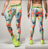 2016 gym men's printed stretch breathable camouflage exercise basketball fitness running pants leggings quick-drying tights