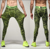 2016 gym men's printed stretch breathable camouflage exercise basketball fitness running pants leggings quick-drying tights