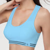 2015 Summer style women sexy casual seamless Racerback Padded Sports Bra gym  short solid Fitness Stretch Workout tank tops